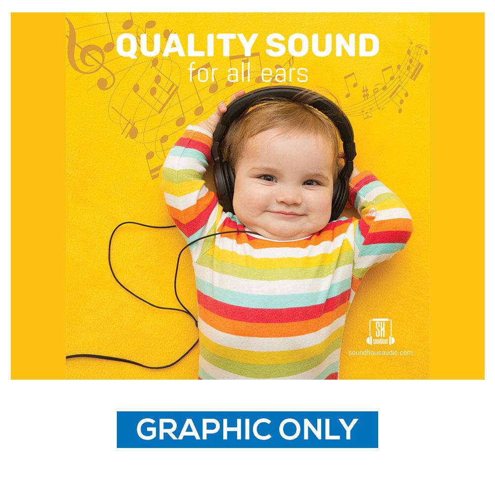 ONE CHOICE® 8 ft. Fabric Pop Up Display — Graphic Only